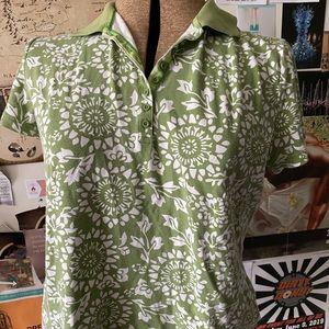 Paisley floral print polo!